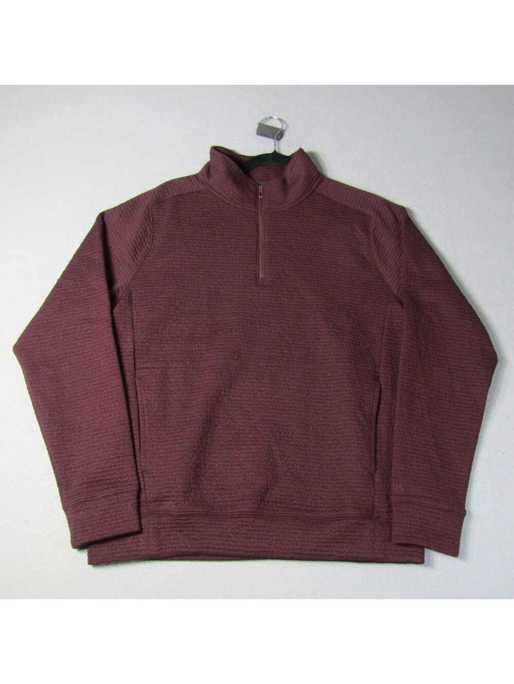 NWT VRST Recharge Lunar 1/4 Zip Sweatshirt Men's M Burgundy Plum Heather